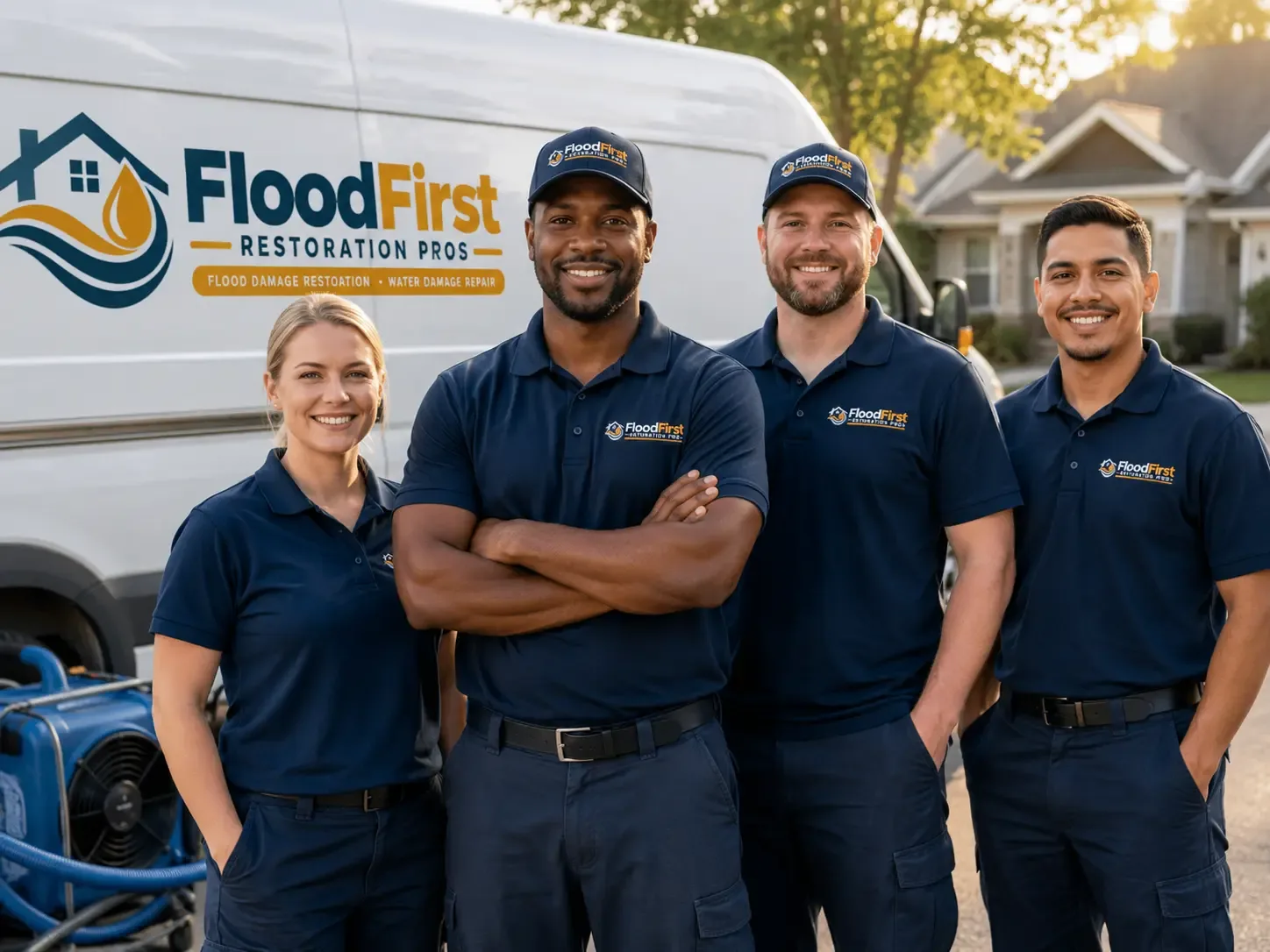Flood Damage Restoration company in Center Cross, VA
